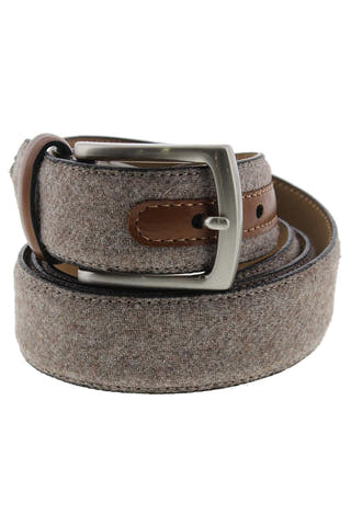 Tasso Elba Mens Fabric Faux Trim Casual Belt