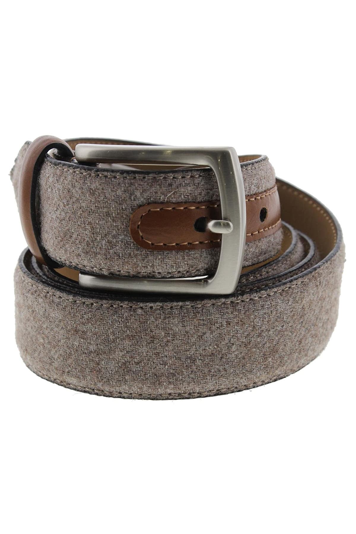 Tasso Elba Mens Fabric Faux Trim Casual Belt