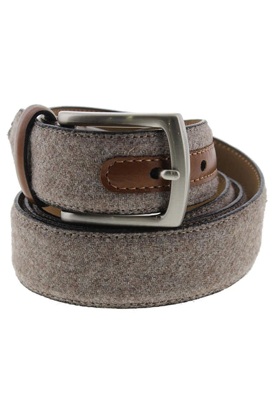 Tasso Elba Mens Fabric Faux Trim Casual Belt
