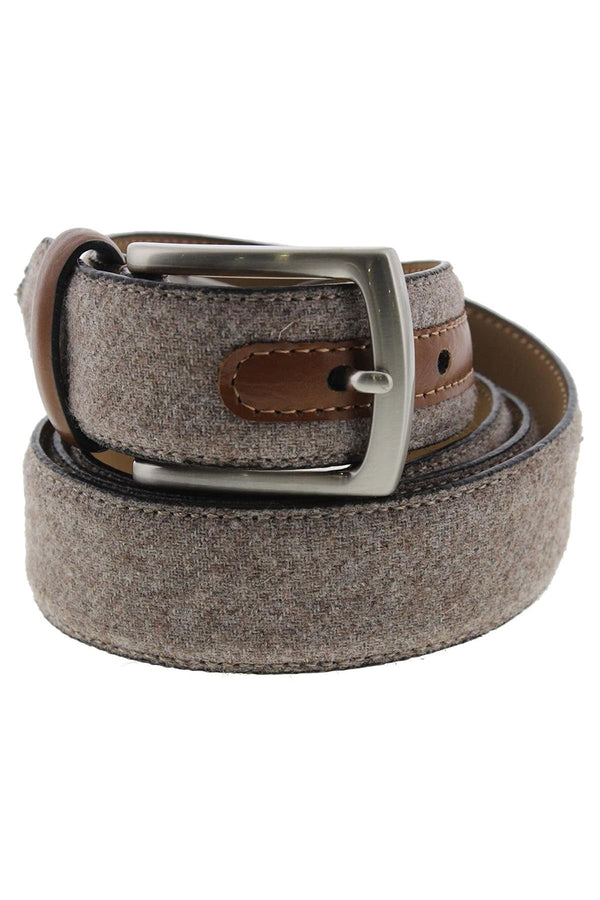 Tasso Elba Mens Fabric Faux Trim Casual Belt