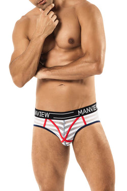 Manview White Sheer Bar Brief thumbnail 1