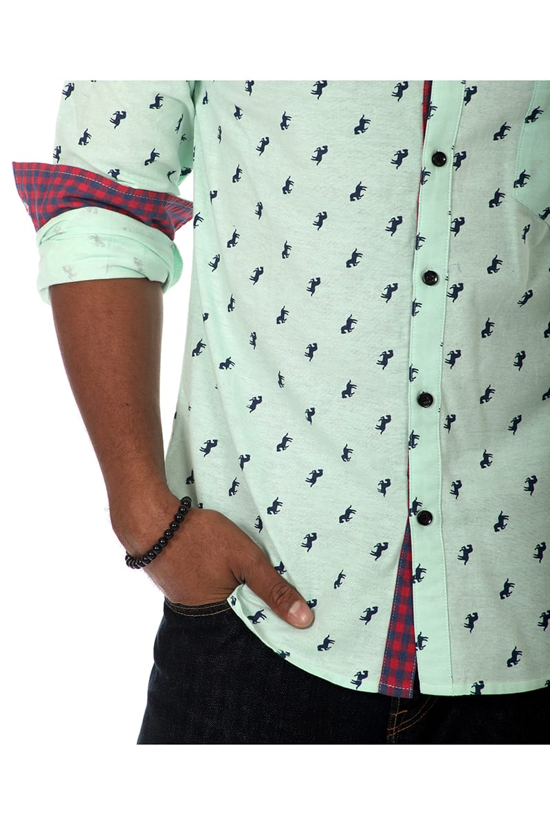 Something Strong Mint Green Something Outback Button-Up