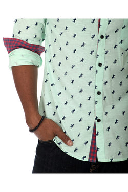 Something Strong Mint Green Something Outback Button-Up thumbnail 4