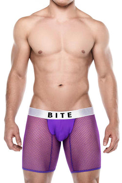 Bitewear Purple Mesh Boxer Brief thumbnail 1