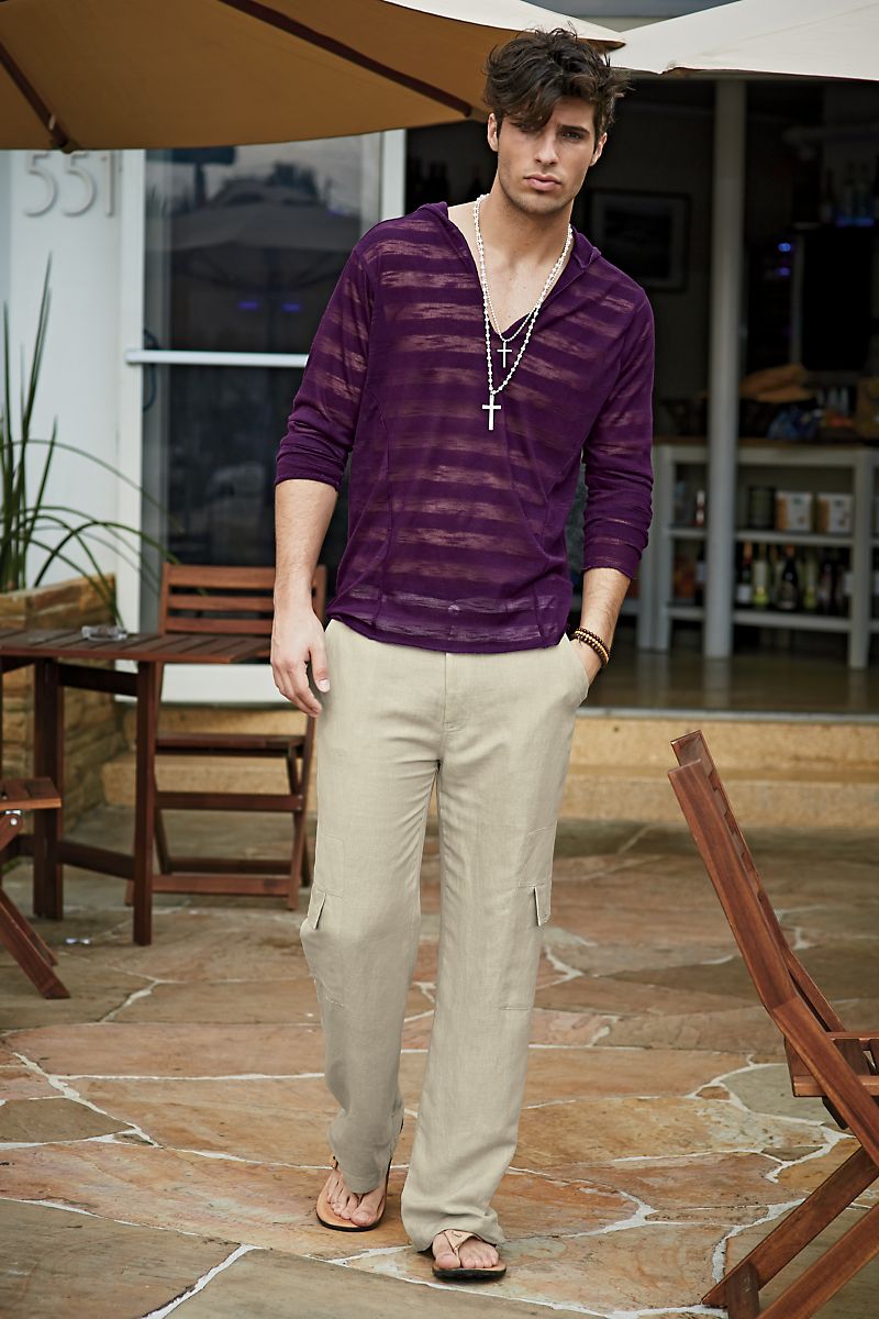P.O.V. Purple Knit V-Neck Shirt