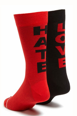 Diesel Black & Red Love/Hate Socks thumbnail 1