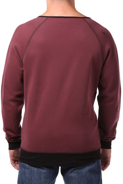 Spenglish Dark Red Zip Cardigan Tee thumbnail 2