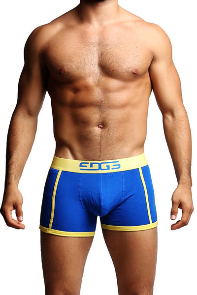 Edge Blue & Yellow Fitted Boxer Trunk