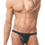 Gregg Homme Black Reveal Italian Jacquard Thong