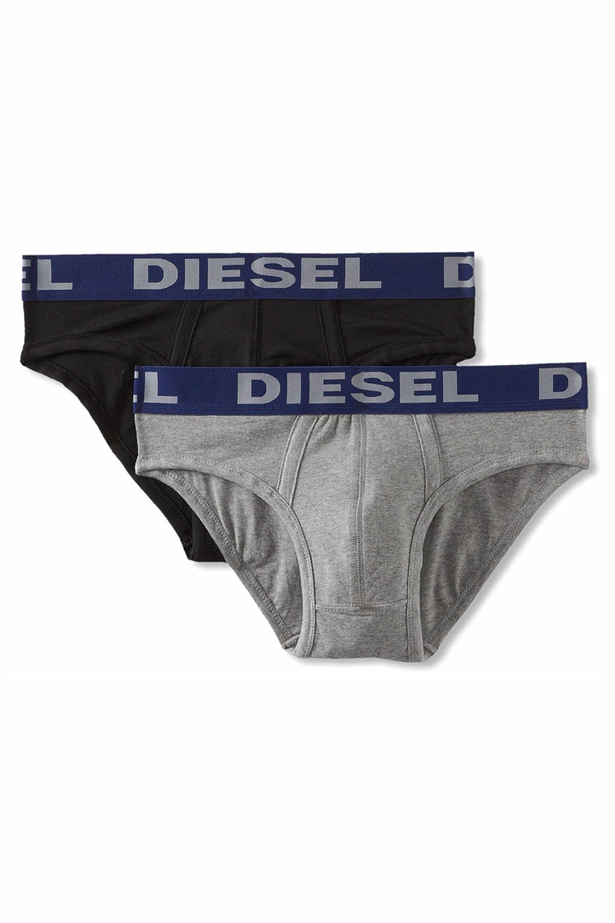 Diesel Black/Grey Andre Brief 2-Pack