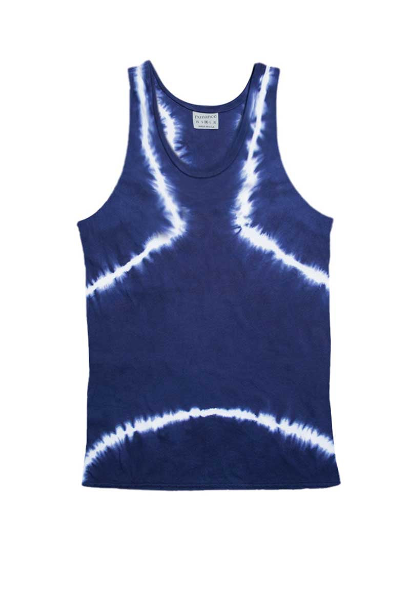 Rxmance Storm Blue Tie Dye Tank Top