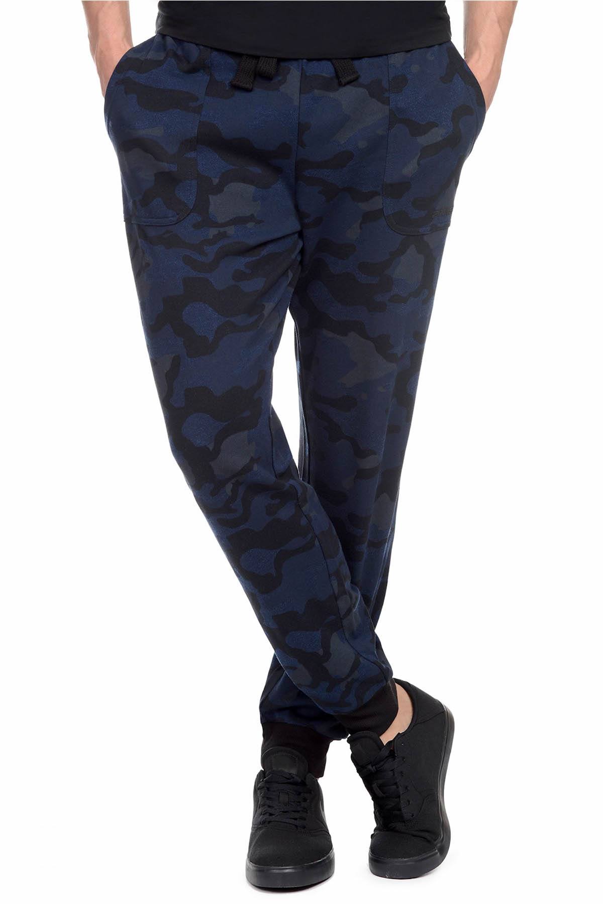2(X)IST Blue-Camo Core French Terry Sweatpant