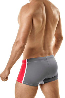 WildmanT Grey & Red Mazu Swim Square Trunk thumbnail 3