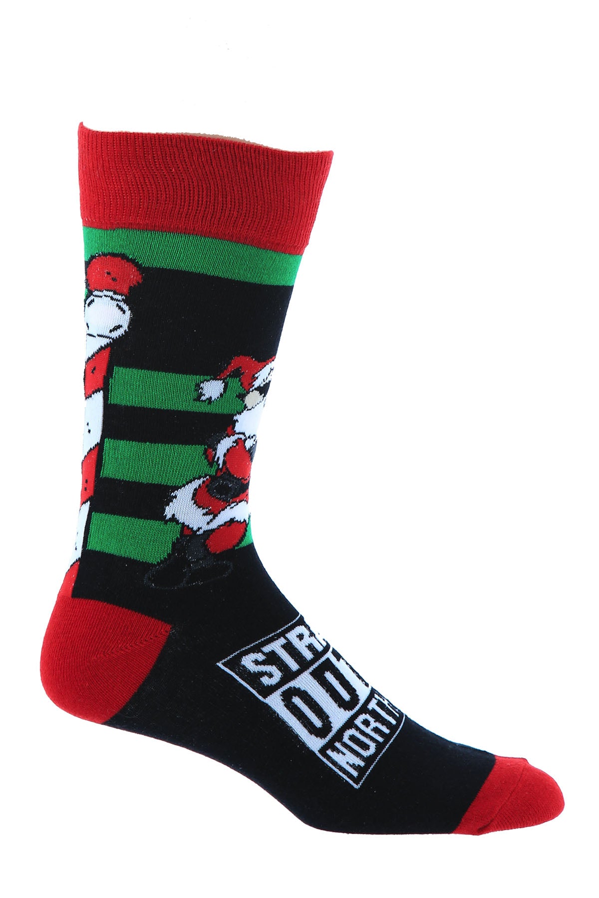 Bottoms Out Straight Outta North Pole Holiday Socks