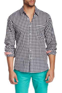 Filthy Etiquette Black & White Jagger Button-Up thumbnail 1