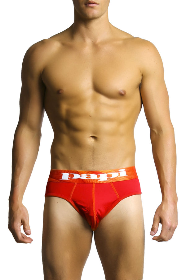 2-Pack Papi Orange & Red Microfusion Performance Brief
