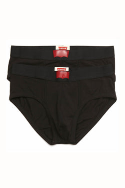 Levi's Black 200 Series Cotton-Stretch Brief 2-Pack thumbnail 1