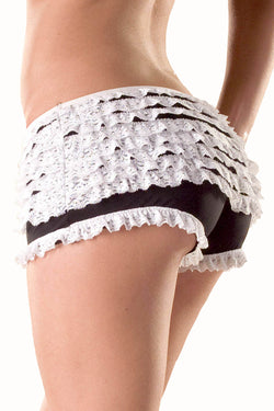 Seven 'Til Midnight White Lace Ruffle Boyshort thumbnail 1