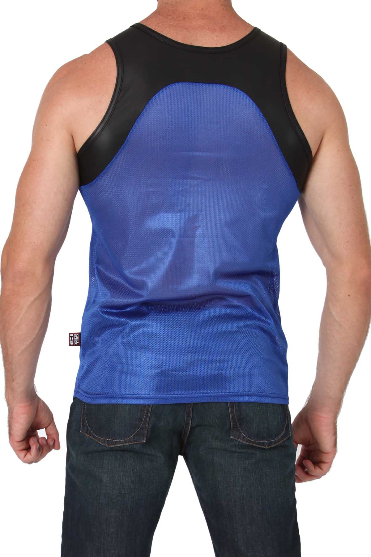 Timoteo Blue Covert Harness Tank Top