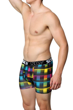 Sly Hyper Plaid Boxer Brief thumbnail 3