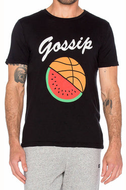 Rxmance Unisex Black Gossip Crew Tee thumbnail 1