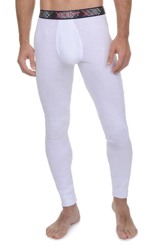2(X)IST White Tartan Long Underwear