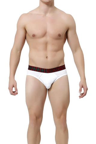 2(X)IST White Tartan No-Show Brief