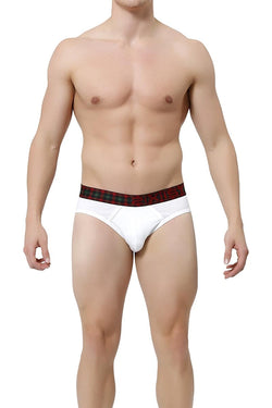 2(X)IST White Tartan No-Show Brief thumbnail 1