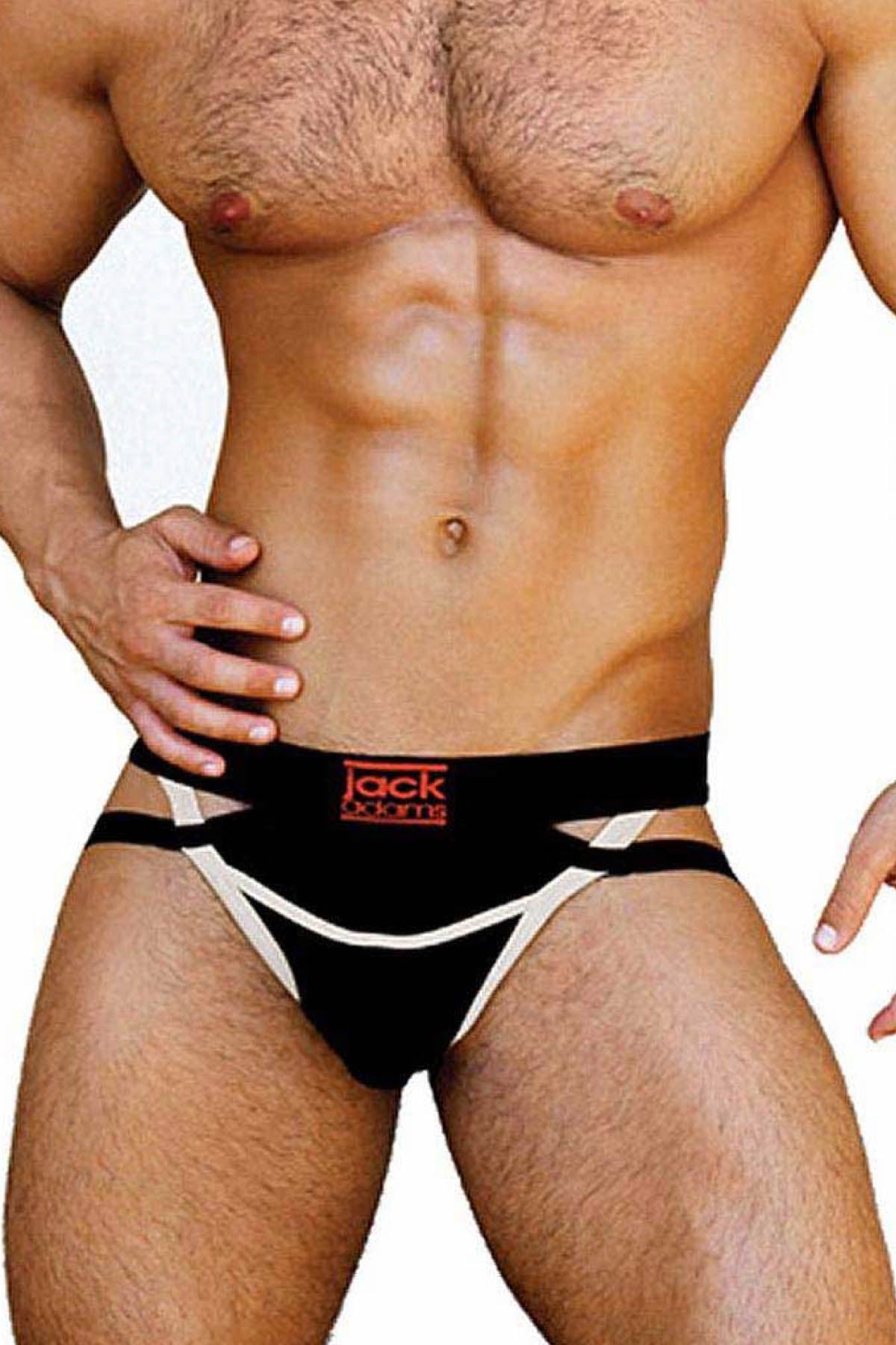 Jack Adams Black & White Ranger Fly X Jockstrap