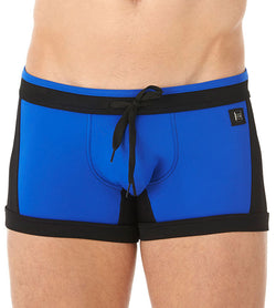 Gregg Homme Blue Mesh Insert Swim Trunk thumbnail 1