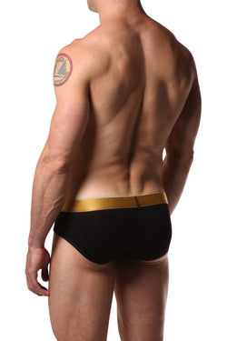 Dirt Squirrel Black & Metallic Relaxed Brief thumbnail 3