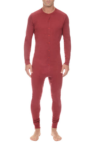 2(X)IST Cranberry Tartan Union Suit