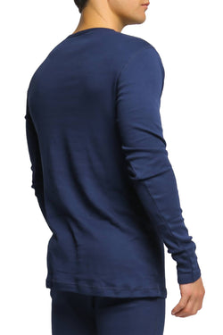 2(X)IST Navy Essential Long Sleeve Henley thumbnail 3