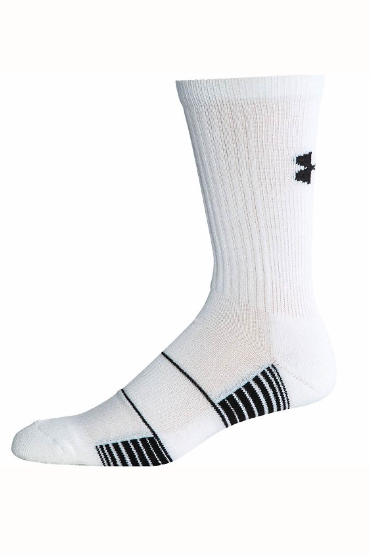 Under Armour White Team Crew Socks