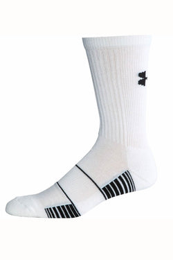 Under Armour White Team Crew Socks thumbnail 1