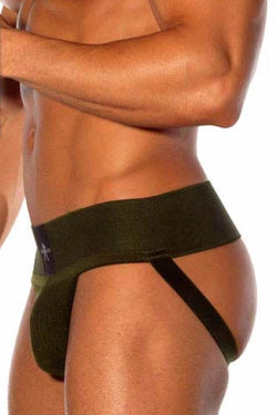 Skivvies Olive Classic 3-inch Jockstrap thumbnail 4
