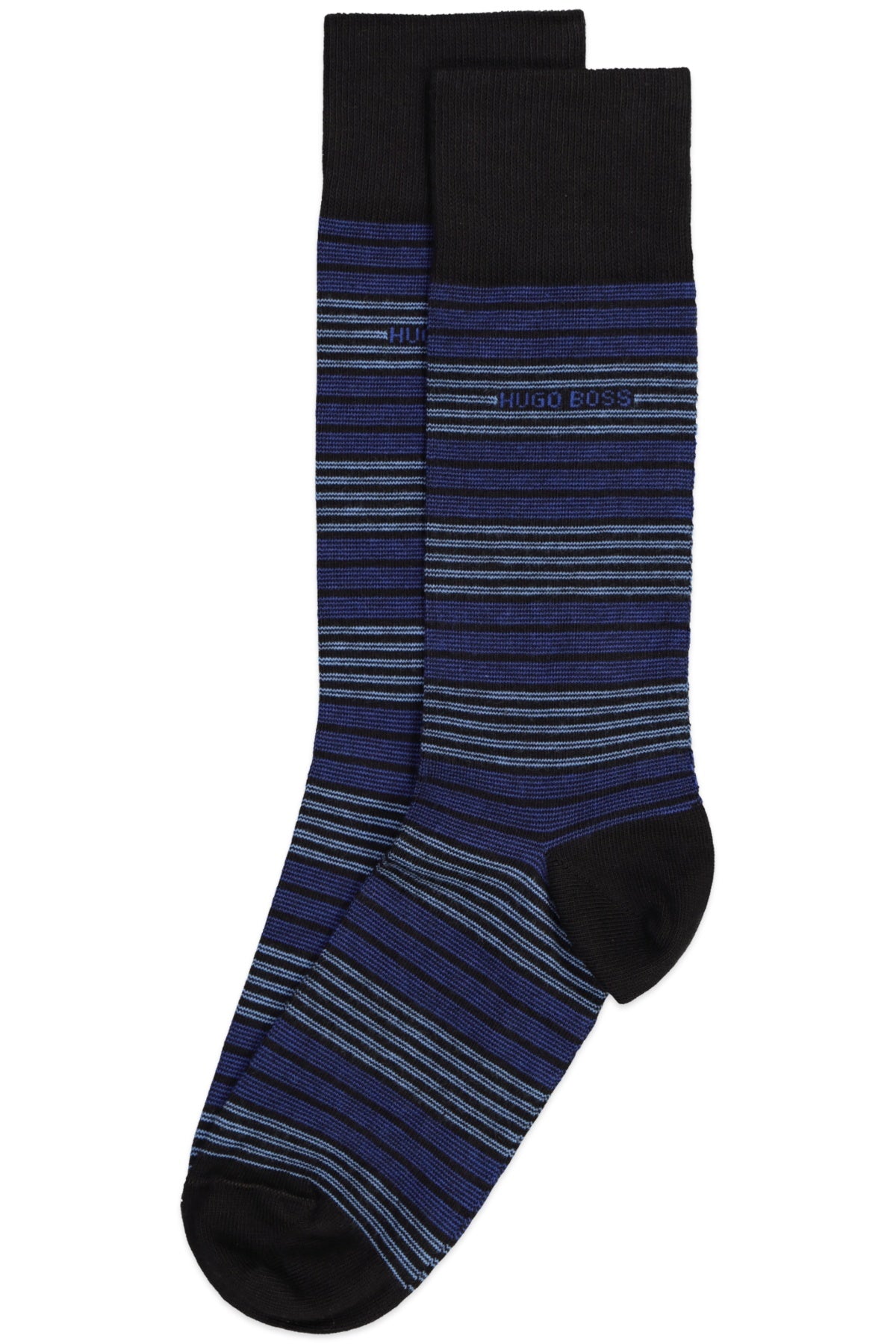 Hugo Boss Royal & Navy Stripe Combed Cotton Sock