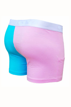 Sly Blue & Pink Multi Blow My Trumpet Boxer Brief & Socks Pack thumbnail 3