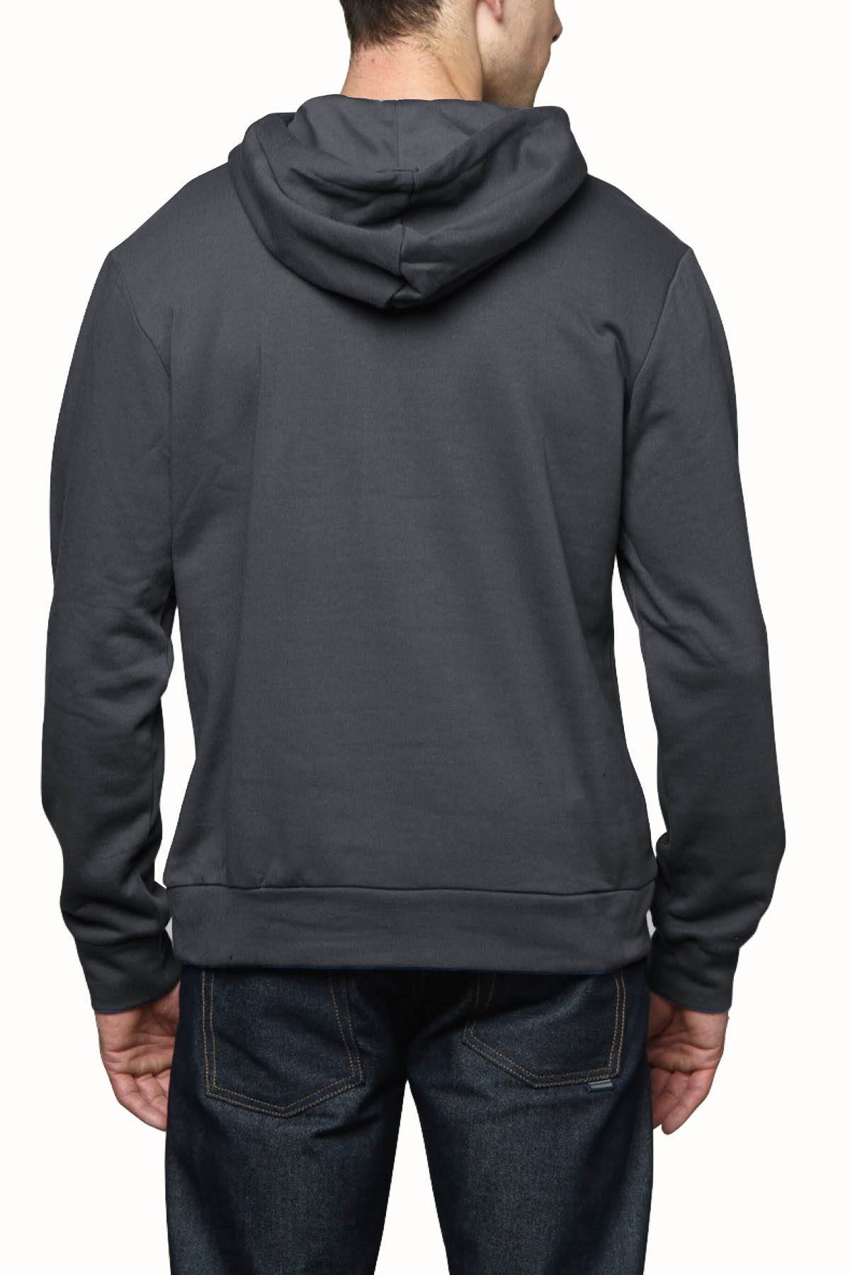 Zutoq Dark Grey Zunked Hooded Sweatshirt