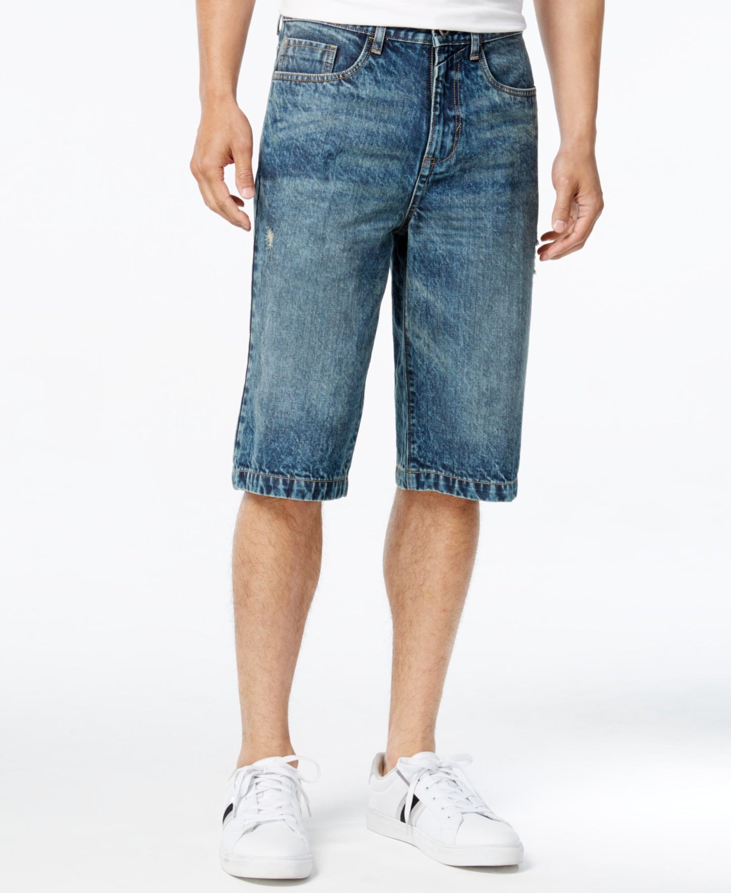 Sean John Mens Denim Shorts Alonzo Wash 32