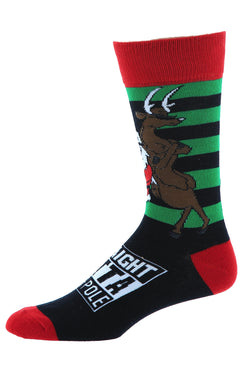 Bottoms Out Straight Outta North Pole Holiday Socks thumbnail 1