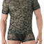 Gregg Homme Black Camo Mesh Shirt
