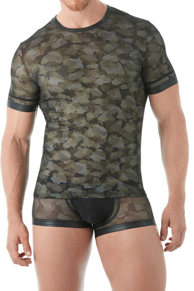 Gregg Homme Black Camo Mesh Shirt