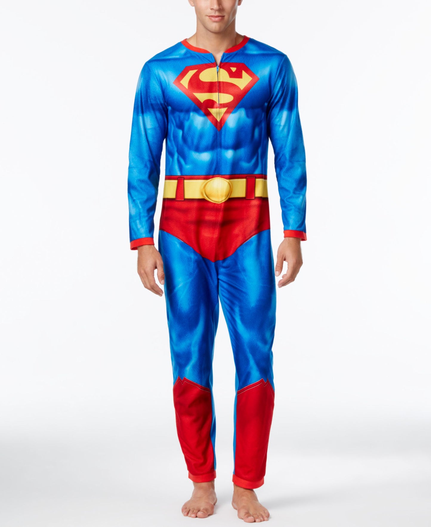 Briefly Stated Adult Superman Pajama Onesie