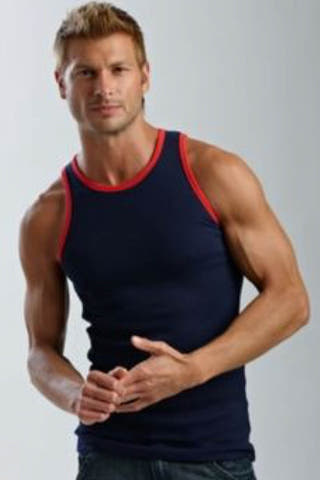 Jocko Navy & Red Robbie Tank Top