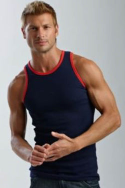 Jocko Navy & Red Robbie Tank Top thumbnail 1