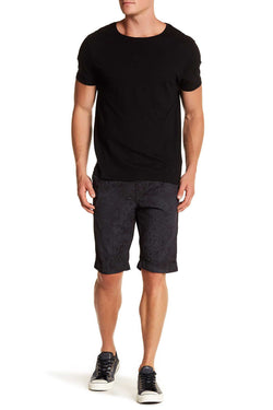 Pop Icon Black Paisley Flat Front Short thumbnail 3