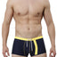 James Tudor Navy & Yellow Battle Swim Trunk
