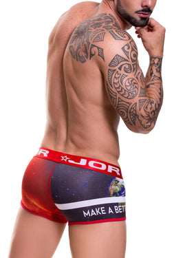 Jor Red Printed Believe Boxer-Trunk thumbnail 2