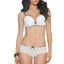 Affinitas White Nelly Embroidered Push-Up Bra